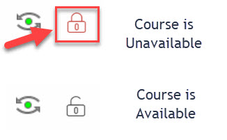 image of locking a course in Blackboard Learn
